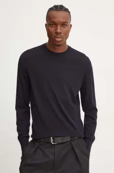 Theory pulover de lana barbati, culoarea albastru marin, light, J0781713 imagine
