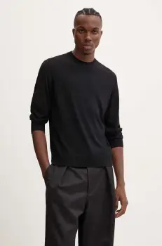 Theory pulover de lana barbati, culoarea negru, light, J0781713 imagine