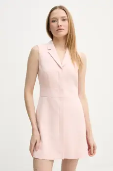 Theory rochie culoarea roz, mini, mulata, O1109602 imagine