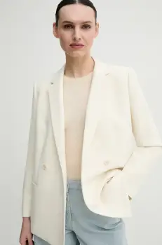 Theory sacou culoarea bej, oversize, uni, P0109115 imagine