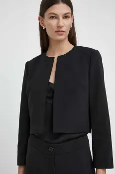 Theory sacou culoarea negru, desfacut, neted imagine