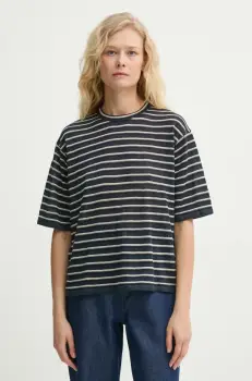 Theory tricou de in femei, culoarea albastru marin, P0313702 imagine