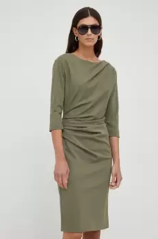 Tiger Of Sweden rochie culoarea verde, mini, mulata imagine