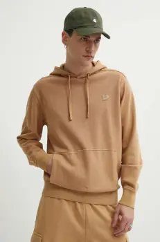 Timberland bluza barbati, culoarea maro, cu gluga, cu imprimeu, TB0A5U9KP471 imagine