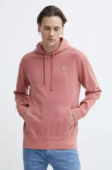 Timberland bluza barbati, culoarea roz, cu gluga, cu imprimeu, TB0A5U9KEG61 imagine