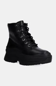 Timberland cizme de piele Roxie Lane femei, culoarea negru, cu platforma, TB0A295JW021 imagine