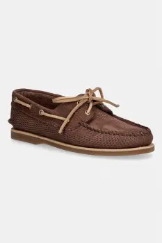 Timberland mocasini pentru barbati, din piele intoarsa Classic Boat Boat imagine