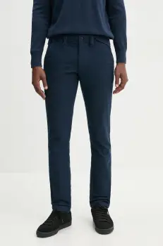 Timberland pantaloni barbati, culoarea albastru marin, cu fason chinos, TB0A6V324331 imagine