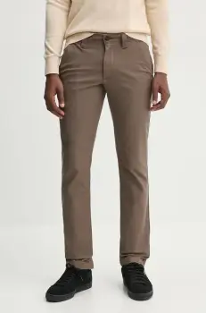 Timberland pantaloni barbati, culoarea maro, cu fason chinos, TB0A6V32BK01 imagine