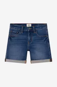 Timberland pantaloni scurti din denim pentru copii Bermuda Shorts neted imagine