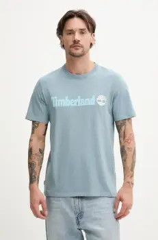 Timberland tricou din bumbac barbati, cu imprimeu, TB0A5UPQ7581 imagine