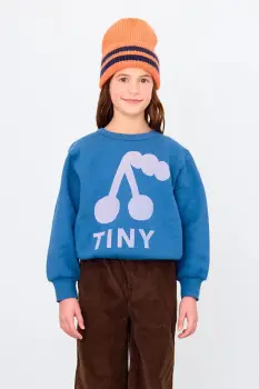 Tinycottons hanorac de bumbac pentru copii CHERRY GRAPHIC SWEATSHIRT cu imprimeu, AW25-279 imagine