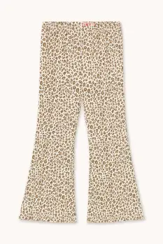 Tinycottons pantaloni copii ANIMAL PRINT RIB PANT imagine