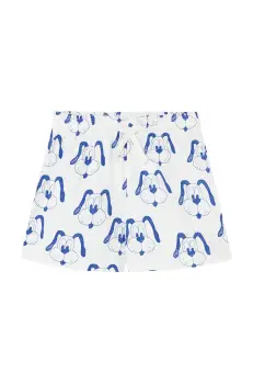 Tinycottons pantaloni scurti din bumbac pentru copii DOGS SHORT culoarea bej, modelator, SS25-461 imagine