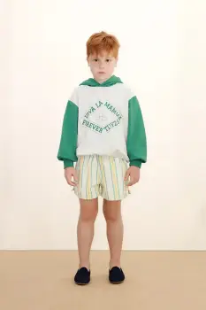 Tinycottons pantaloni scurti din bumbac pentru copii MULTICOLOR STRIPES SHORTS imagine