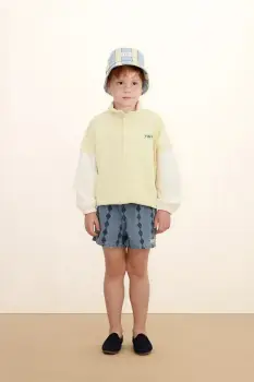 Tinycottons pantaloni scurti din denim pentru copii DIAMONDS SHORTS imagine