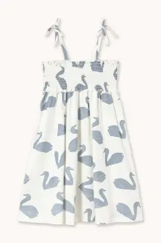 Tinycottons rochie din bumbac pentru copii BIG SWANS KNITTED DRESS imagine