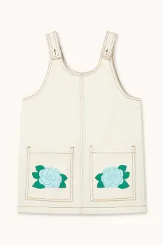 Tinycottons rochie din bumbac pentru copii BLUE FLOWER PRINT DRESS imagine