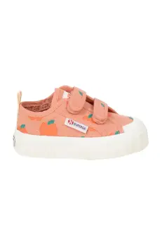 Tinycottons tenisi copii APPLES SNEAKERS X SUPERGA culoarea portocaliu, SS25-901 imagine