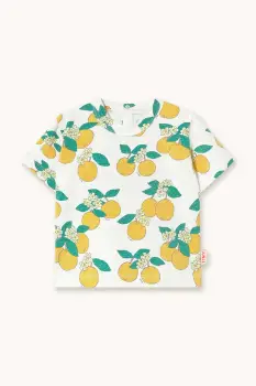 Tinycottons tricou bebe ORANGES KNITTED BABY TEE imagine