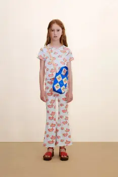 Tinycottons tricou copii BLOSSOMS RIB TEE imagine