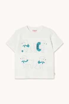 Tinycottons tricou de bumbac pentru copii POODLE GRAPHIC TEE imagine