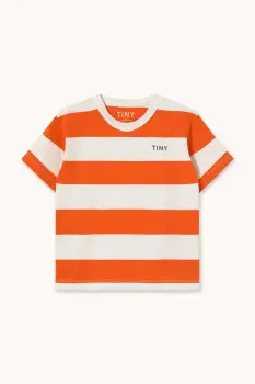 Tinycottons tricou de bumbac pentru copii STRIPES KNIT TEE imagine