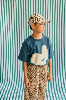 Tinycottons tricou de bumbac pentru copii SWAN GRAPHIC TEE imagine