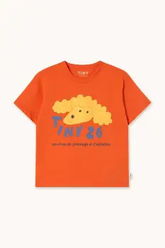 Tinycottons tricou de bumbac pentru copii YELLOW DOG GRAPHIC TEE imagine