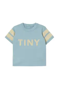Tinycottons tricou din bumbac pentru bebelusi STRIPES LOGO BABY TEE cu imprimeu, SS25-141 imagine