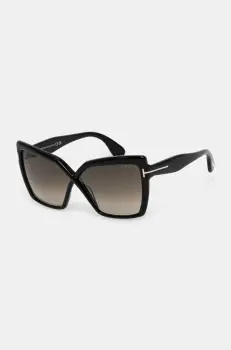 Tom Ford ochelari de soare femei, culoarea negru, FT1195_6301B imagine