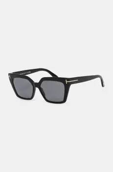 Tom Ford ochelari de soare Winona femei, culoarea negru, FT1030_5301D imagine