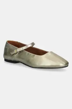 Tommy Hilfiger balerini de piele HILFIGER GOLD BALLERINAS imagine