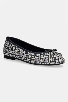 Tommy Hilfiger balerini TH CHARM JACQUARD BALLERINA imagine