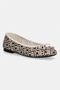 Tommy Hilfiger balerini TH CHARM JACQUARD BALLERINA imagine