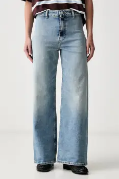 Tommy Hilfiger blugi wide leg pentru femei imagine