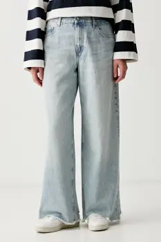 Tommy Hilfiger blugi wide leg pentru femei imagine