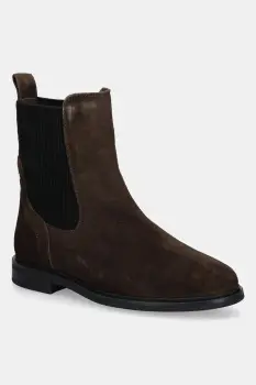 Tommy Hilfiger botine din piele intoarsa FLAG SUEDE CHELSEA BOOT imagine