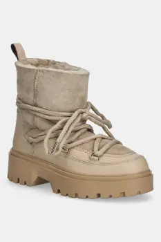 Tommy Hilfiger cizme de iarna REAL SHEARLING LACEUP imagine
