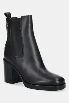 Tommy Hilfiger cizme de piele SQUARE TOE CHELSEA HIGH BLOCK HL imagine