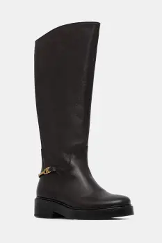 Tommy Hilfiger cizme de piele TH HORSEBIT RIDING LONG BOOT imagine