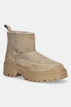 Tommy Hilfiger cizme din piele intoarsa REAL SHEARLING PULLON imagine