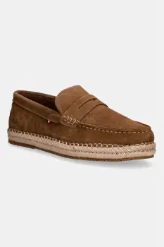 Tommy Hilfiger espadrile barbatesti piele intoarsa FLEXIBLE HILFIGER SDE ESPADRILLE imagine