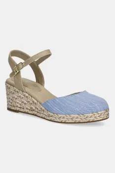 Tommy Hilfiger espadrile CHAMBRAY MID WEDGE ESPAD imagine