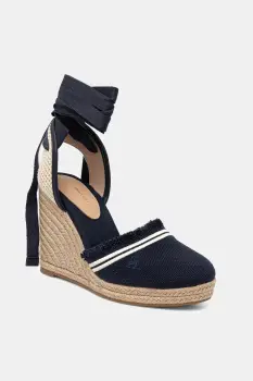 Tommy Hilfiger espadrile FRINGE CANVAS HIGH WEDGE imagine