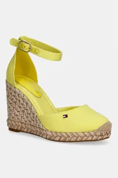 Tommy Hilfiger espadrile wedges pentru femei FLAG HIGH WEDGE ESPAD CLOSED TOE imagine