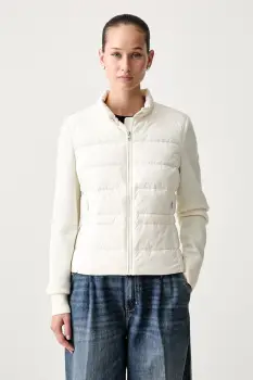 Tommy Hilfiger geaca cu puf pentru femei cu amestec de lana imagine