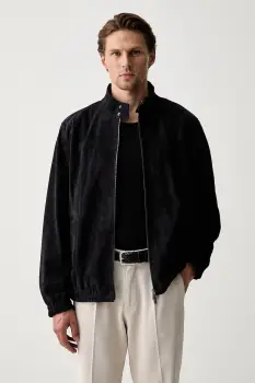 Tommy Hilfiger geaca de tranzitie pentru barbati, din piele intoarsa imagine