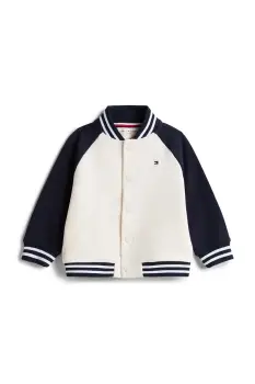 Tommy Hilfiger geaca varsity bebelusi, cu bumbac imagine