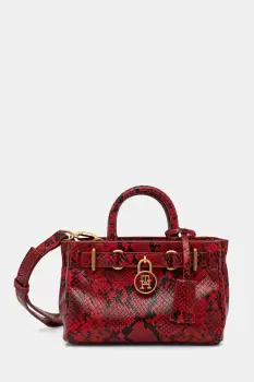 Tommy Hilfiger geanta shopper pentru femei din piele imagine